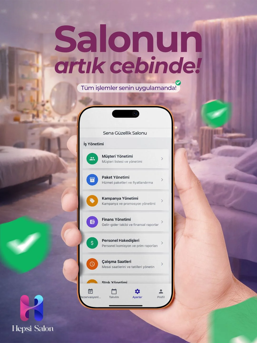 Hepsi Salon – Güzellik Salonu Yönetim Yazılımı